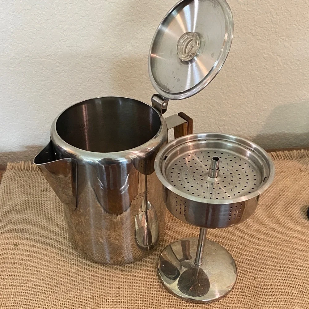 Coletti Stainless Steel Coffee Percolator 9 cups - Picture 3 of 3